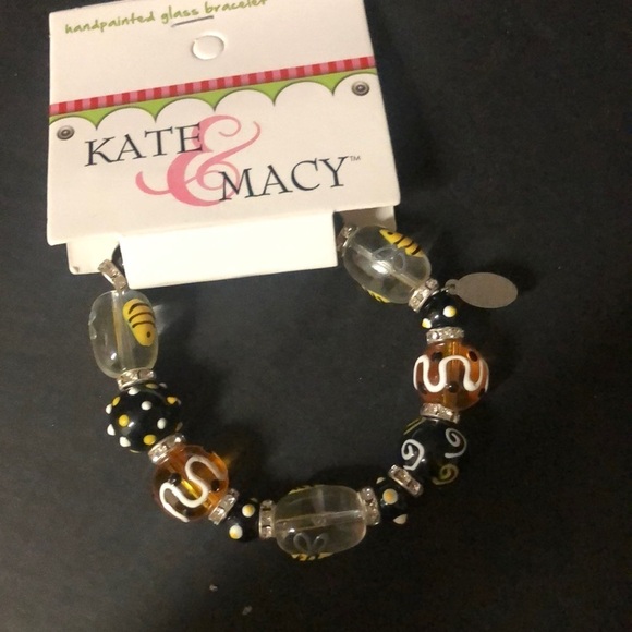 kate and macy Jewelry - Kate & Macy glass bumble bee stretchy bracelet​